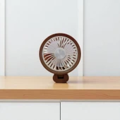 MİNİ EL FANI USB ŞARJLI MASA ÜSTÜ VANTİLATÖR 3 KADEMELİ VANTİLATÖR thumbnail 2