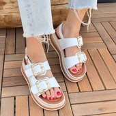 Stan Beyaz Cilt Sandalet thumbnail 4