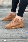 WG096 Taba Süet Günlük Erkek Casual Ayakkabı - 1