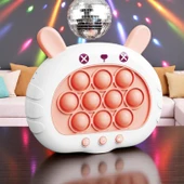 YÜKSEK KALİTE BEYAZ TAVŞAN POPİT YENİ NESİL POPİT OYUNCAK POPİT SESLİ KIRMIZI LED IŞIKLI POPİT thumbnail 2