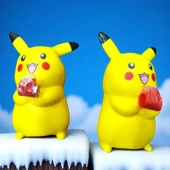 2 ADET YÜKSEK KALİTE UZAYAN DÜDÜKLÜ PİKACHU OYUNCAK KAYNANA DİLLİ PİKACU DOĞUM GÜNÜ KARNE HEDİYESİ thumbnail 2