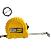 Şerit Metre Metal Bükülebilir 10 metre En 25 mm Düğmeli Ölçüm Ölçme Plastik Kasalı Yüksek Kalite - 2