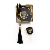 Taşlı Zikirmatik Tesbih Hediye Seti (Siyah) - 2