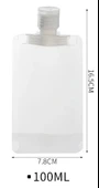 3 Adet 100ml Krem Şampuan Kabı Tekrar Kullanılabilir Set - 4
