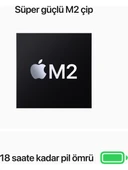 Apple MacBook Air M2 8GB 512GB SSD macOS 13" Taşınabilir Bilgisayar Gümüş MLY03TU/A - 4