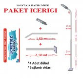 Güneş Enerjili Bahçe Aydınlatma Direği + 180W Solar Sokak Lambası - 3