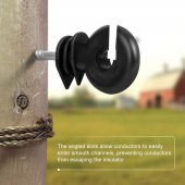 Elektrikli çit sistemi İzolatörü domuz ayı teli vidalı İzolatör - 4