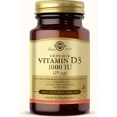 Solgar Vitamin D3 Cheaweble 1000 Iu 100 Tablet - 1