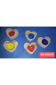 Kalp Desenli Ahşap Mumluk + 1 Adet Tealight Mum !!! - 3