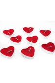 Kalp Desenli Tealight Mum / 1 Paket (50 Adet) !!! - 1