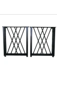 Metal Masa Ayağı - Geometrik Desenli / 1 Çift (2 Adet) / 60x6x70(h)cm - 1