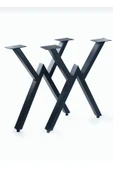 DEKOR “WV” Metal Masa Ayağı / Siyah – 2 Parça - 2