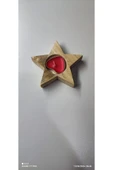 Yıldız Desenli Ahşap Mumluk + 1 Adet Tealight Mum !!! - 4