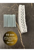 Process PVC Pimapen Kapı Menteşesi Pls Metal Destekli 90mm Beyaz (4 Adet) VİDALAR DAHİL - 3