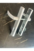 EVA PLAST Pvc Pimapen Plastik Kapı Kolu Balkon/tuvalet(WC)/banyo (BAREL YUVALI) / Beyaz 2 Adet - 3