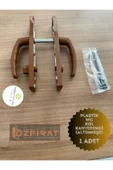 ÖZFIRAT PVC YAPI Pvc Pimapen Plastik Kapı Kolu Tuvalet(WC) / Banyo Plastik Kapı Kolu / Kahverengi (ALTINMEŞE) 1 Adet - 3