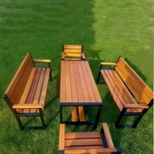 Bahçe Tasarım Bank | Ahşap Bank Modelleri - 2