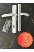 EVA PLAST Pvc Pimapen Plastik Kapı Kolu (ODA) Plastik Kapı Kolu / Beyaz 3 Adet - 2