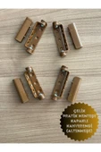ÖZFIRAT PVC YAPI Pvc Pimapen Kapı Pencere Pratik Çelik Menteşe 80mm Kahve/altınmeşe (4 ADET) Vidalar Dahil - 2