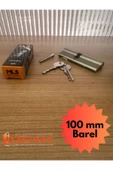 ÖZFIRAT PVC YAPI Pvc Pimapen Kapı Kilit Göbeği Barel 100mm Pirinç Anahtarlı - 4