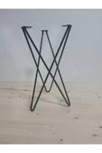 DEKOR “Yıldız” Sehpa Ayağı / Metal / Siyah - Çap 50cm - 2
