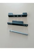 AZRAYAPI Antrasit Gri 95 Mm Pvc Pimapen Kapı Menteşesi (5 ADET) - 1