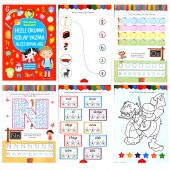 OKUL HAZIRLIK OYUNLARLA OKUMA YAZMA 4 KİTAP OKUL ÖNCESİ 1.SINIF - 2