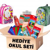 FABER HEDİYELİK FULL OKUL SETİ KURU SULU PASTEL KEÇELİ BOYA ÇANTA - 1