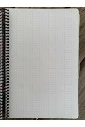 GIPTA DEFTER SPİRALLİ SERT KAPAK 17X24 120 YP NOKTALI SAFE 5557 - 3
