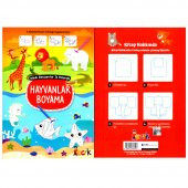 MİNİK RESSAMLAR İŞ BAŞINDA RESİM VE ÇİZGİ ÖĞRETİCİ HAYVANLAR BOYA - 4