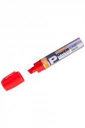 KİNEPLUS PERMANET KOLİ KALEMİ 10MM KESİK UÇ KIRMIZI - 1