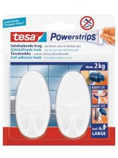 TESA (ALMAN MARKASI) SÖK YAPIŞTIR 2 ADET OVAL BEYAZ ASKI 58013 - 1