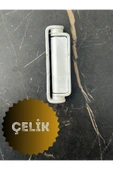 ÖZFIRAT PVC YAPI Pvc Pimapen Kapı Pencere Pratik Çelik Menteşe 80mm Beyaz (4 ADET) Vidalar Dahil - 4