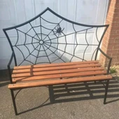 Örümcek Bank Oturma Bankı | Metal ve Ahşap El İşçiliği - 1