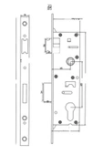 KATAR Pvc Kapı Ispanyolet 180cm - 2