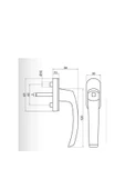 EVA PLAST Pencere Kolu PVC Silver Model / Plastik Beyaz 3 Adet - 5