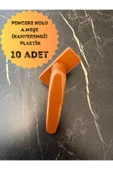 EVA PLAST Pencere Kolu PVC / Plastik Kahverengi(Altınmeşe) 10 Adet - 1