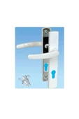 EVA PLAST Pvc Pimapen Plastik Kapı Kolu Balkon/tuvalet(WC)/banyo (BAREL YUVALI) / Antrasit 3 Adet - 4