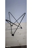 DEKOR “Yıldız” Sehpa Ayağı / Metal / Siyah - Çap 50cm - 3