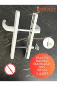 EVA PLAST Pvc Pimapen Plastik Kapı Kolu / Balkon Plastik Kapı Kolu / Beyaz 1 Adet - 1