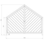 Hayvan Evi | Sevimli Dost Kulübesi | Ev Tipi Köpek Kulübesi - 6