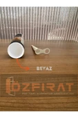 ÖZFIRAT PVC YAPI Silikonize Beyaz Mastik Pvc Kenarları Için Mükemmel-3 Adet - 3