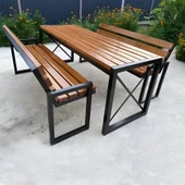 Ahşap Masa Takımı Bahçe Oturma Grubu - 1