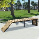 Bahçe Oturma Bankı Park Alanı Eğimli Bank - 1