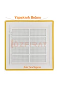 Process Menfez 50x50 Cm Banyo / Wc Havalandırma Menfezi / Plastik Beyaz Renk - 3