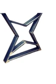 Yıldız Metal Masa Ayağı / Siyah / 2 Parça / 60x5x70(h)cm - 1