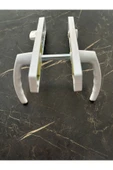 EVA PLAST Pvc Pimapen Plastik Kapı Kolu Tuvalet(WC) / Banyo Plastik Kapı Kolu / Beyaz 2 Adet - 2