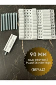 Process PVC Pimapen Kapı Menteşesi Pls Metal Destekli 90mm Beyaz (4 Adet) VİDALAR DAHİL - 2