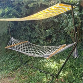 Gölgelikli Hamak Demiri Sarı Beyaz - 1