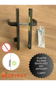 EVA PLAST Pvc Pimapen Plastik Kapı Kolu / Balkon Plastik Kapı Kolu / Antrasit 1 Adet - 2